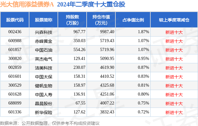10月18日兴森科技涨537%光大信用添益债券A基金重仓该股(图2)
