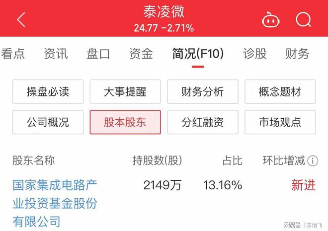 PG电子平台：最新曝光！国家大基金重仓买进10支A股值得关注！(图2)